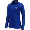 Toronto Blue Jays Majestic Women's Extremely Clear Cool Base Raglan 1/2-Zip Jacket