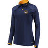 Milwaukee Brewers Majestic Women's Extremely Clear Cool Base Raglan 1/2-Zip Jacket