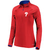 Philadelphia Phillies Majestic Women's Extremely Clear Cool Base Raglan 1/2-Zip Jacket