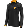 Pittsburgh Pirates Majestic Women's Extremely Clear Cool Base Raglan 1/2-Zip Jacket