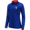 Texas Rangers Majestic Women's Extremely Clear Cool Base Raglan 1/2-Zip Jacket