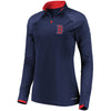 Boston Red Sox Majestic Women's Extremely Clear Cool Base Raglan 1/2-Zip Jacket