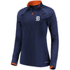 Detroit Tigers Majestic Women's Extremely Clear Cool Base Raglan 1/2-Zip Jacket