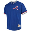 Atlanta Braves Mitchell & Ness Mesh V-Neck Jersey