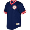 St. Louis Cardinals Mitchell & Ness Mesh V-Neck Jersey