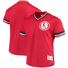 St. Louis Cardinals Mitchell & Ness Mesh V-Neck Jersey