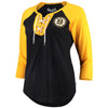Boston Bruins Touch by Alyssa Milano Women's Home Run 3/4-Sleeve T-Shirt