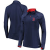 Boston Red Sox Majestic Women's Extremely Clear Cool Base Raglan 1/2-Zip Jacket
