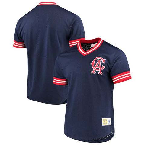 California Angels Mitchell & Ness Mesh V-Neck Jersey