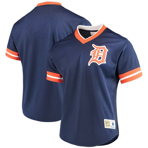 Detroit Tigers Mitchell & Ness Mesh V-Neck Jersey