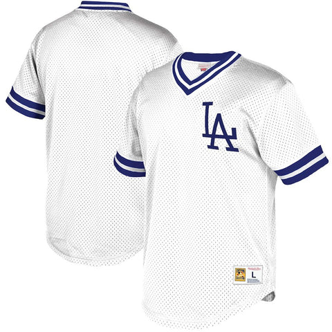 Los Angeles Dodgers Mitchell & Ness Mesh V-Neck Jersey