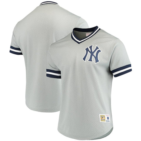 New York Yankees Mitchell & Ness Mesh V-Neck Jersey