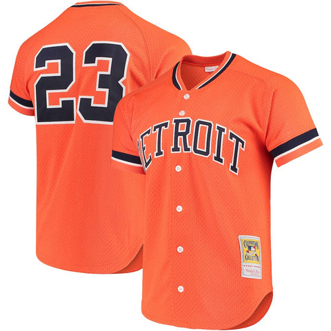 Kirk Gibson Detroit Tigers Mitchell & Ness Fashion Cooperstown Collection Mesh Batting Practice Jersey