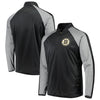 Boston Bruins G-III Sports by Carl Banks Fast Track Raglan Half-Zip Pullover Jacket