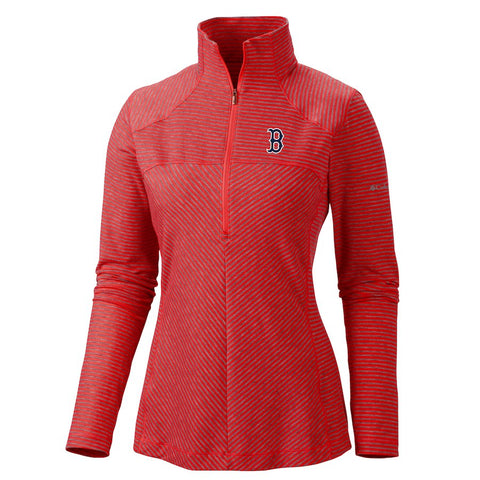Boston Red Sox Columbia Women's Layer First Omni-Wick Half-Zip Jacket