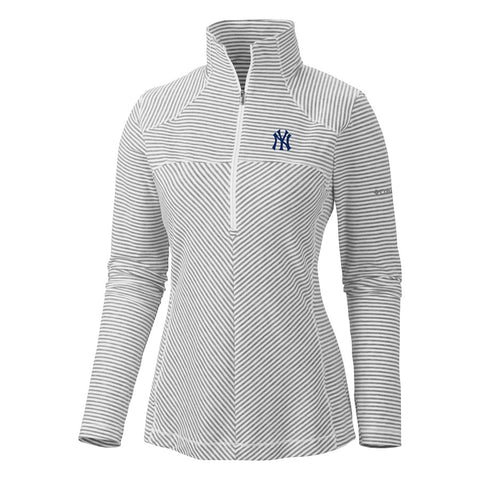 New York Yankees Columbia Women's Layer First Omni-Wick Half-Zip Jacket