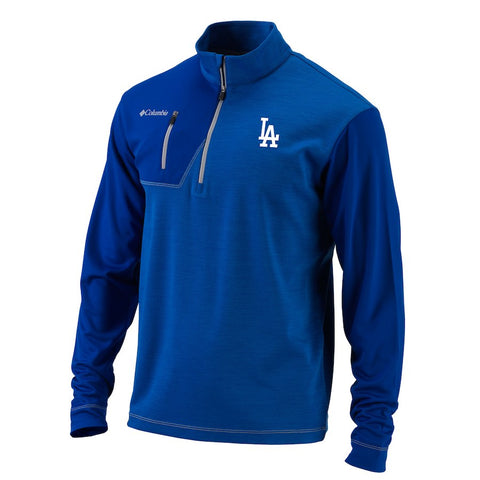 Los Angeles Dodgers Columbia Regulation Omni-Heat Quarter-Zip Sweatshirt