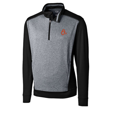 Baltimore Orioles Cutter & Buck Replay Big & Tall Half-Zip Jacket