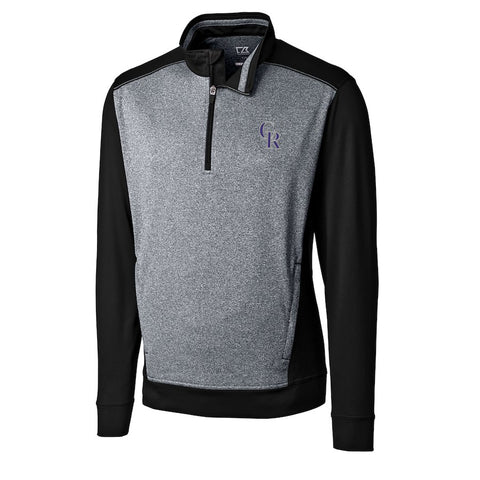Colorado Rockies Cutter & Buck Replay Big & Tall Half-Zip Jacket