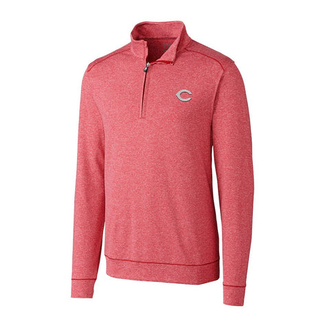 Cincinnati Reds Cutter & Buck Shoreline Half-Zip Jacket