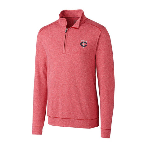 Minnesota Twins Cutter & Buck Shoreline Half-Zip Jacket