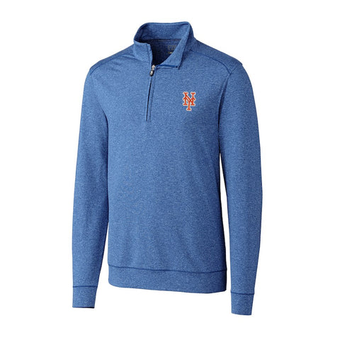 New York Mets Cutter & Buck Shoreline Half-Zip Jacket