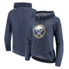 Buffalo Sabres Touch by Alyssa Milano Women's Wildcard Raglan Long Sleeve T-Shirt - Heathered Navy