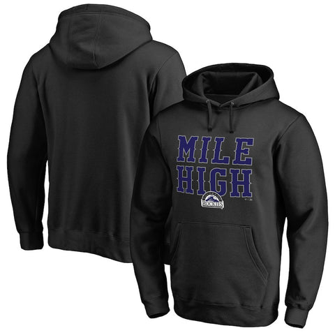 Colorado Rockies   Hometown Collection Mile High Pullover Hoodie - Black