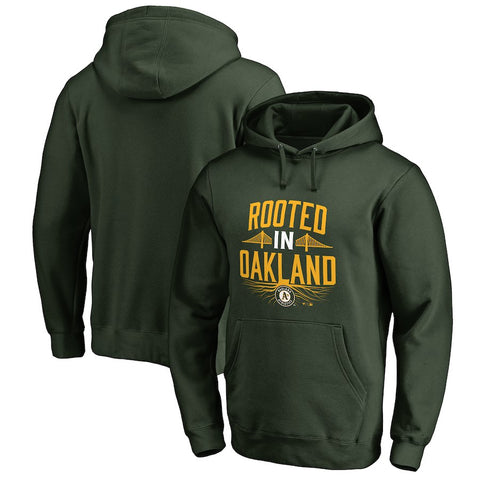 Oakland Athletics   Hometown Collection Rooted Pullover Hoodie - Green
