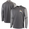 Miami Marlins Majestic Alternate Authentic Tech Fleece Pullover Sweatshirt