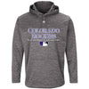 Colorado Rockies Majestic Authentic Collection Team Drive Ultra-Streak Fleece Pullover Hoodie
