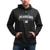 Miami Marlins Majestic Authentic Collection Team Drive Ultra-Streak Fleece Pullover Hoodie