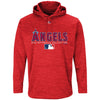 Los Angeles Angels Majestic Authentic Collection Team Drive Ultra-Streak Fleece Pullover Hoodie