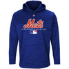 New York Mets Majestic Authentic Collection Team Drive Ultra-Streak Fleece Pullover Hoodie