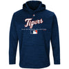 Detroit Tigers Majestic Authentic Collection Team Drive Ultra-Streak Fleece Pullover Hoodie