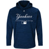 New York Yankees Majestic Authentic Collection Team Drive Ultra-Streak Fleece Pullover Hoodie