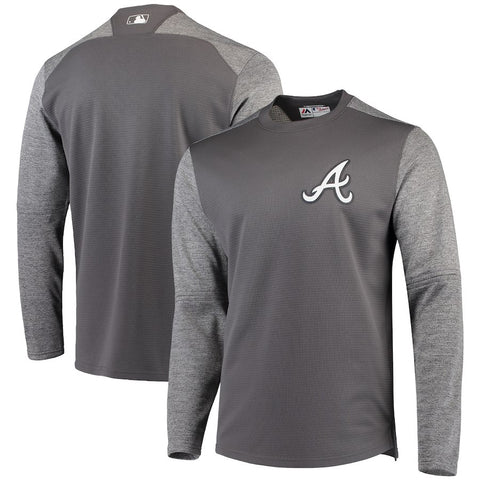 Atlanta Braves Majestic Alternate Authentic Tech Fleece Pullover Sweatshirt