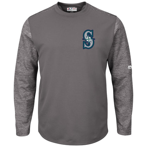 Seattle Mariners Majestic Alternate Authentic Tech Fleece Pullover Sweatshirt