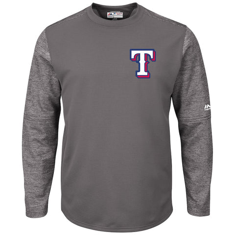 Texas Rangers Majestic Alternate Authentic Tech Fleece Pullover Sweatshirt