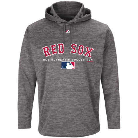 Boston Red Sox Majestic Authentic Collection Team Drive Ultra-Streak Fleece Pullover Hoodie