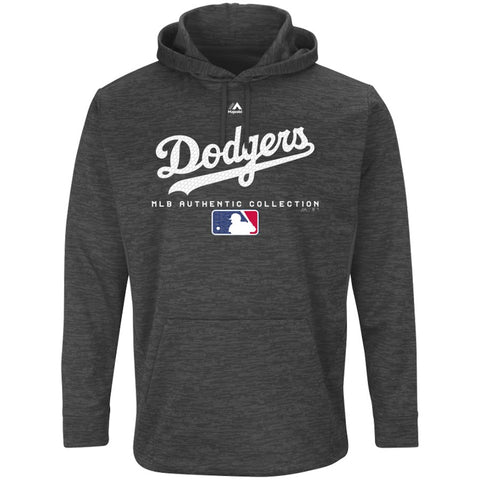 Los Angeles Dodgers Majestic Authentic Collection Team Drive Ultra-Streak Fleece Pullover Hoodie
