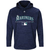Seattle Mariners Majestic Authentic Collection Team Drive Ultra-Streak Fleece Pullover Hoodie