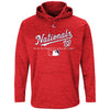 Washington Nationals Majestic Authentic Collection Team Drive Ultra-Streak Fleece Pullover Hoodie