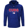 Chicago Cubs Majestic Authentic Collection Team Drive Ultra-Streak Fleece Pullover Hoodie