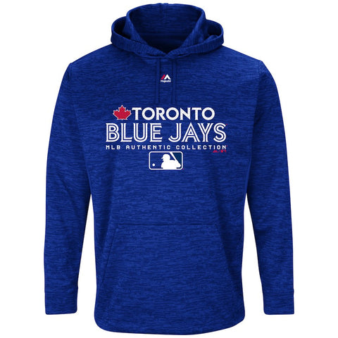 Toronto Blue Jays Majestic Authentic Collection Team Drive Ultra-Streak Fleece Pullover Hoodie