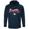 Atlanta Braves Majestic Authentic Collection Team Drive Ultra-Streak Fleece Therma Base Pullover Hoodie
