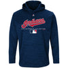 Cleveland Indians Majestic Authentic Collection Team Drive Ultra-Streak Fleece Pullover Hoodie