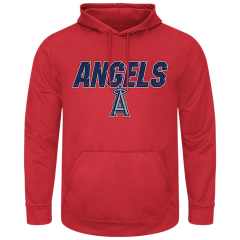 Los Angeles Angels Majestic High Energy Pullover Hoodie - Red
