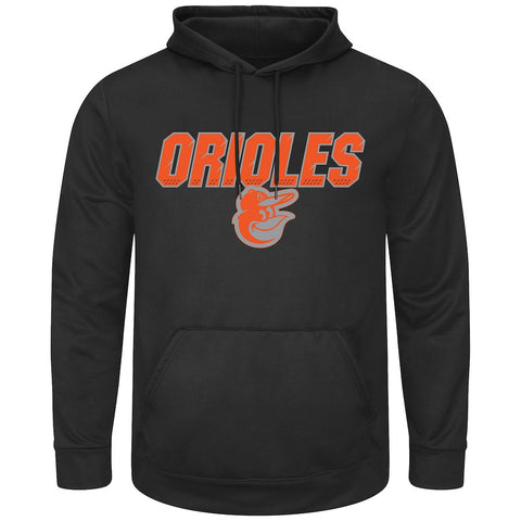 Baltimore Orioles Majestic High Energy Pullover Hoodie - Black
