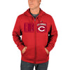 Cincinnati Reds Majestic Piercing Attack Full-Zip Hoodie